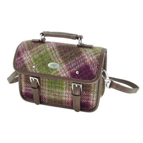 Harris Tweed Mini Satchel with Shoulder Strap