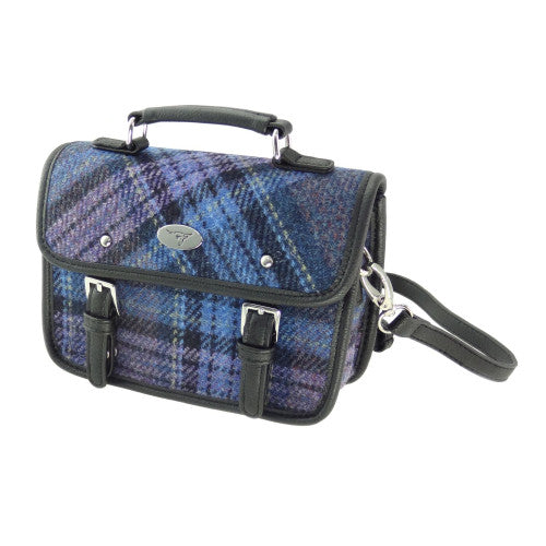 Harris Tweed Mini Satchel with Shoulder Strap