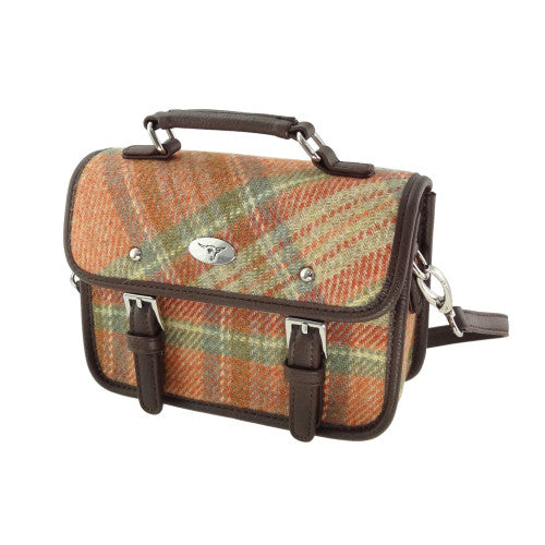 Harris Tweed Mini Satchel with Shoulder Strap
