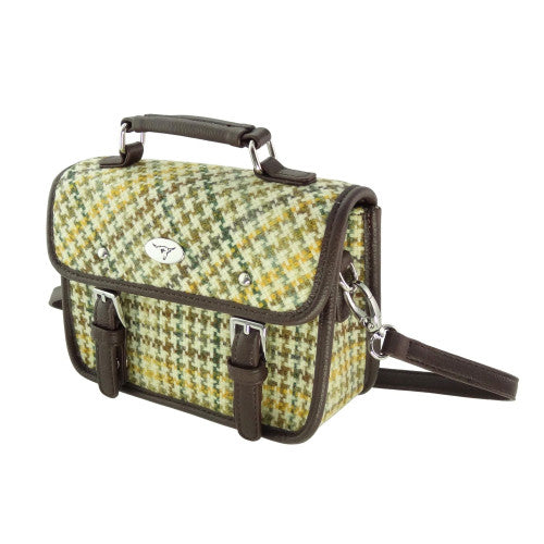 Harris Tweed Mini Satchel with Shoulder Strap