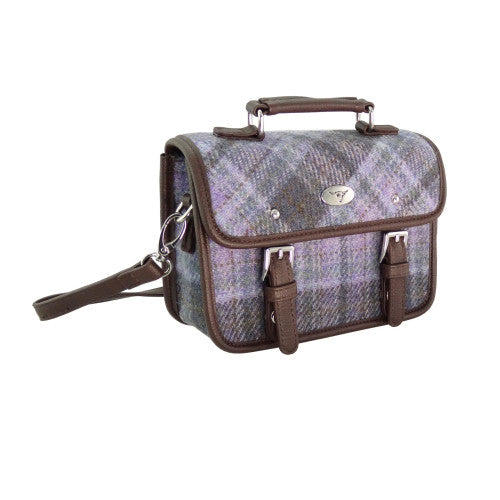 Harris Tweed Mini Satchel with Shoulder Strap