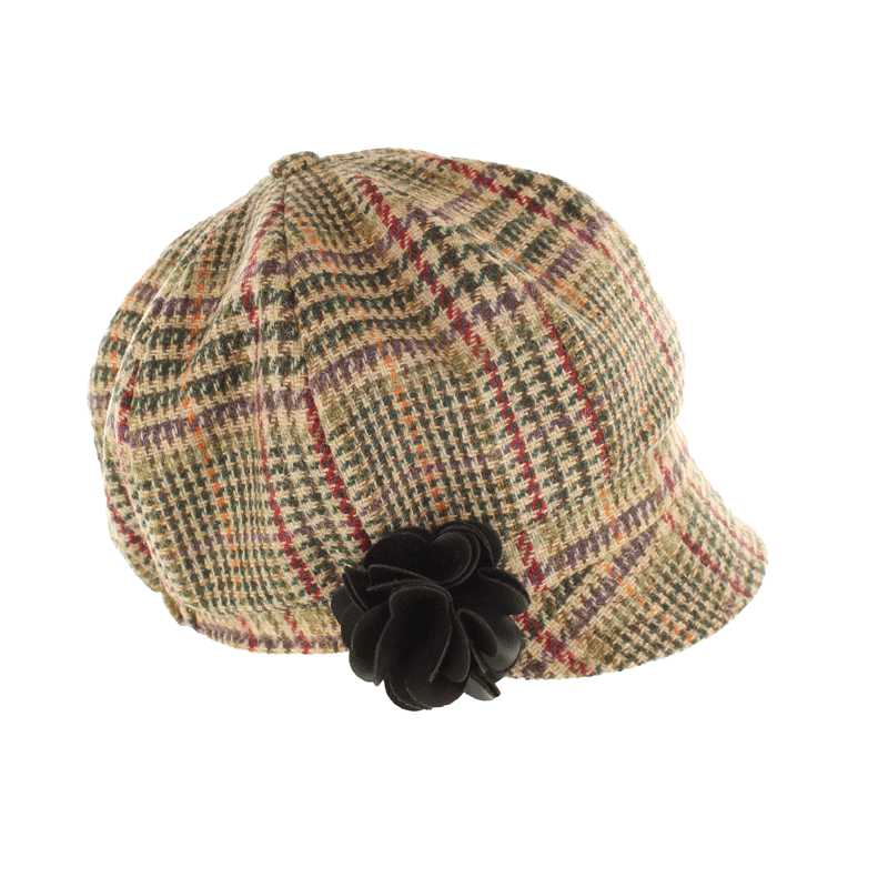 Mucros Weavers Women's Tweed Newsboy Hat