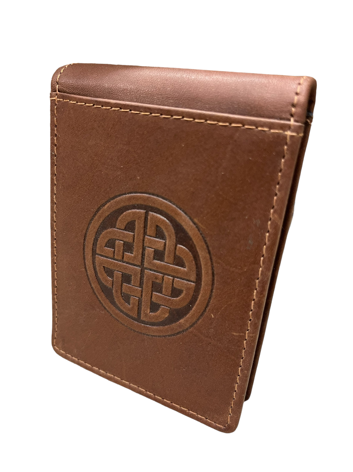 Celtic Knotwork Leather Money Clip