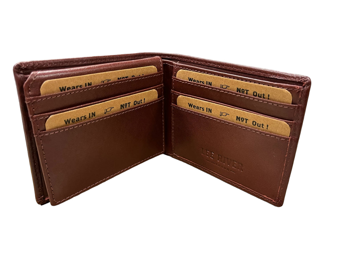 Men's Leather Trifold Wallet - Knotwork