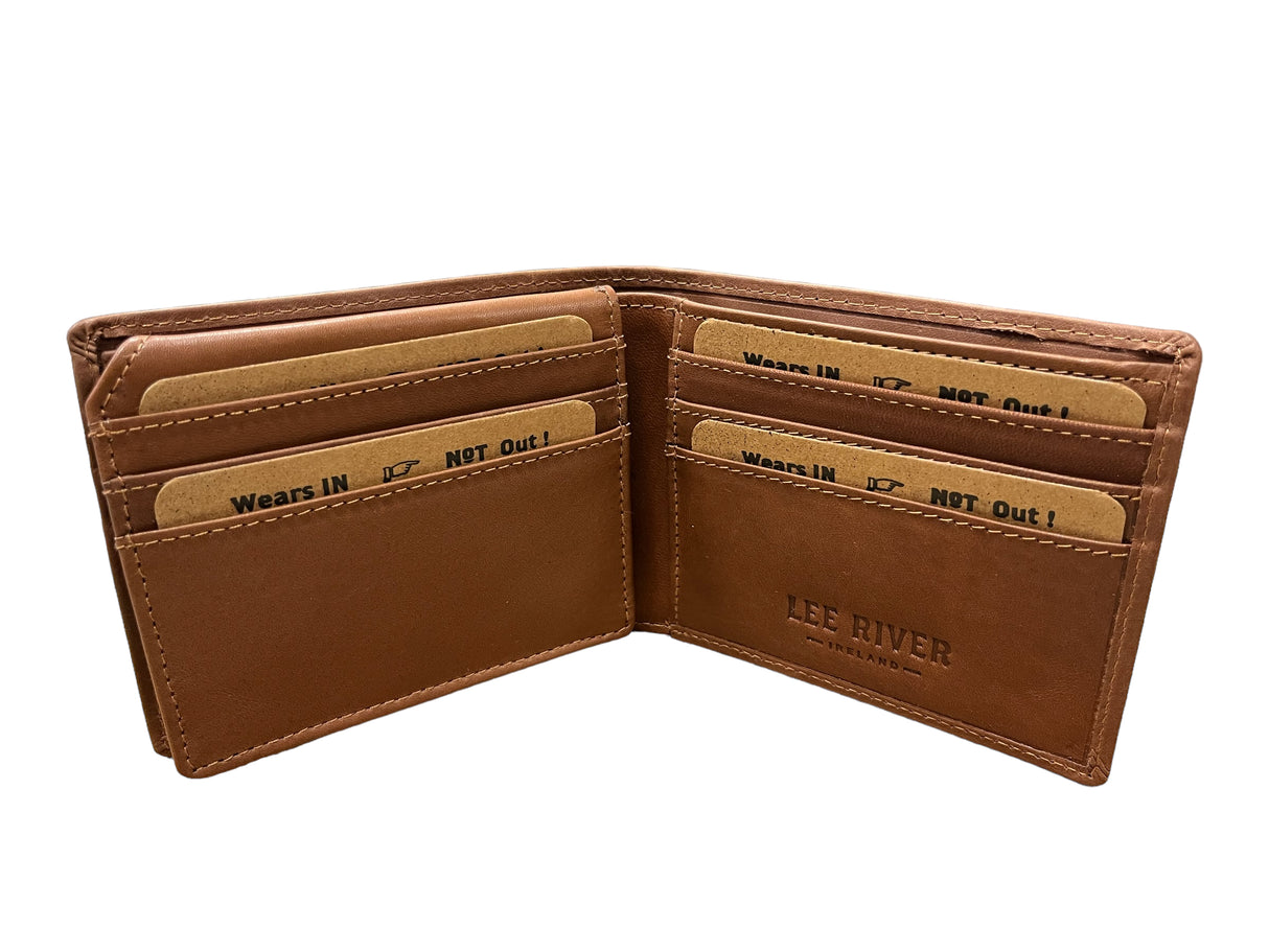 Men's Leather Trifold Wallet - Knotwork