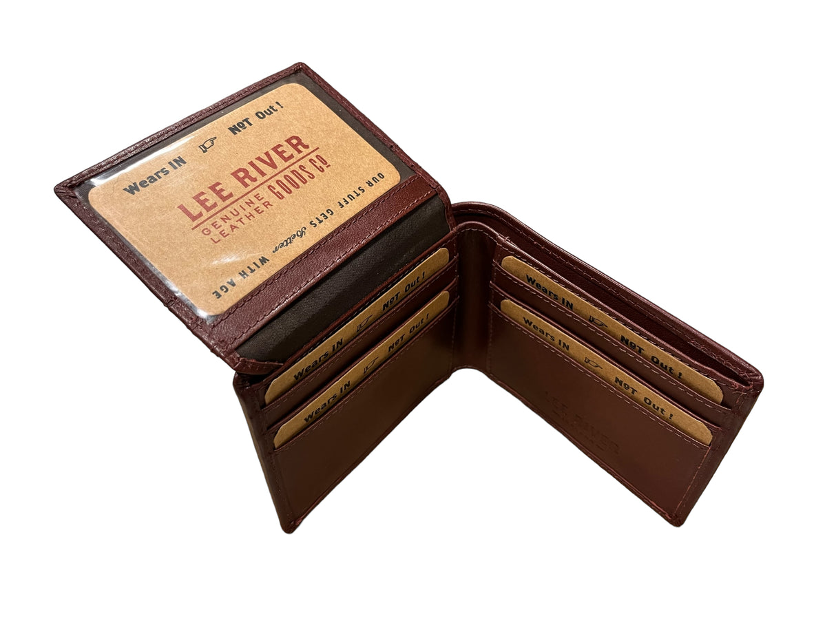 Men's Leather Trifold Wallet - Knotwork