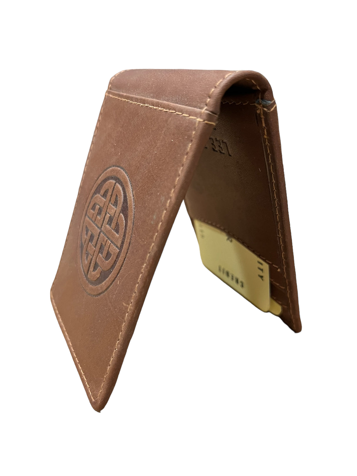 Celtic Knotwork Leather Money Clip