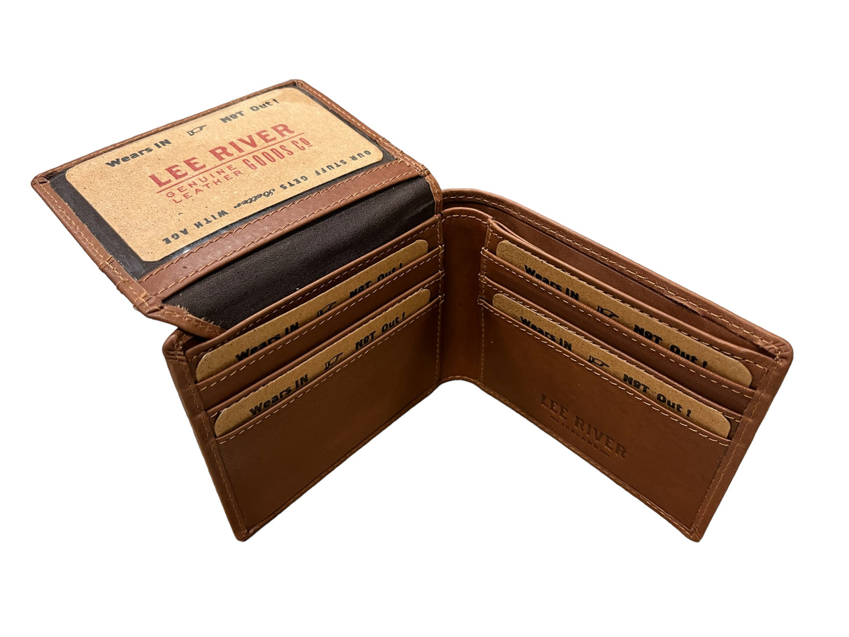 Men's Leather Trifold Wallet - Knotwork