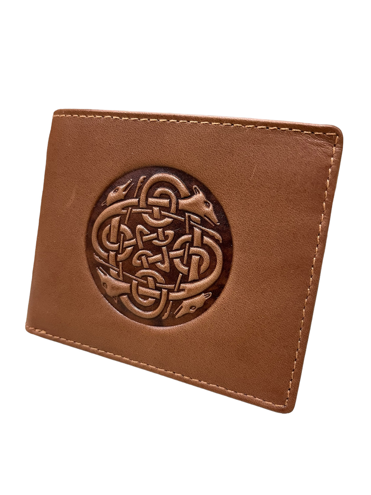 Men's Leather Bifold Wallet - Hounds