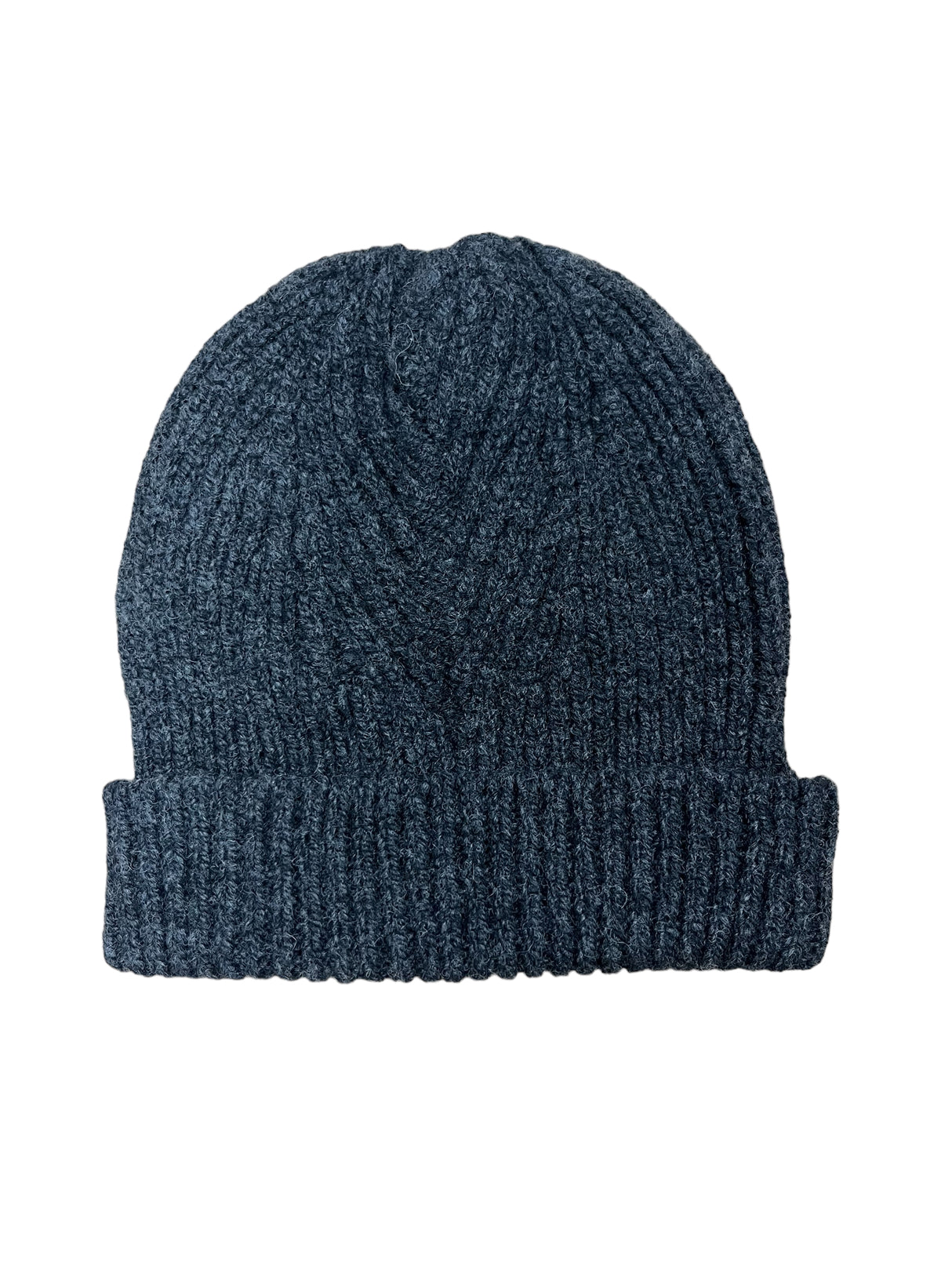 Merino and Cashmere Mens Ribbed Beanie