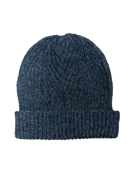Merino and Cashmere Mens Ribbed Beanie