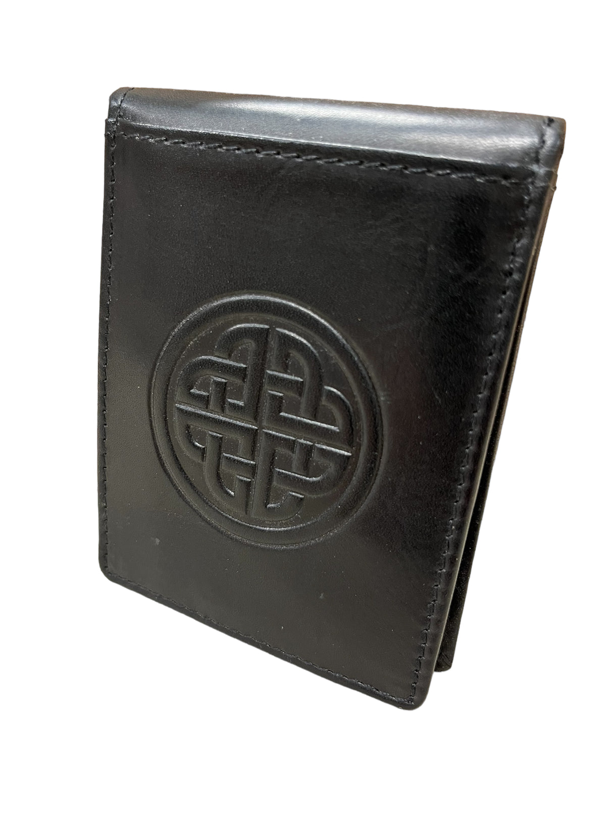 Celtic Knotwork Leather Money Clip