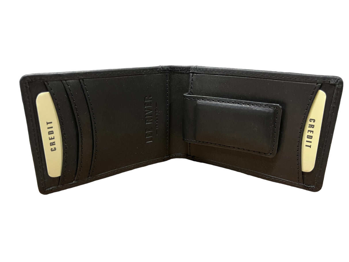 Celtic Hounds Leather Money Clip