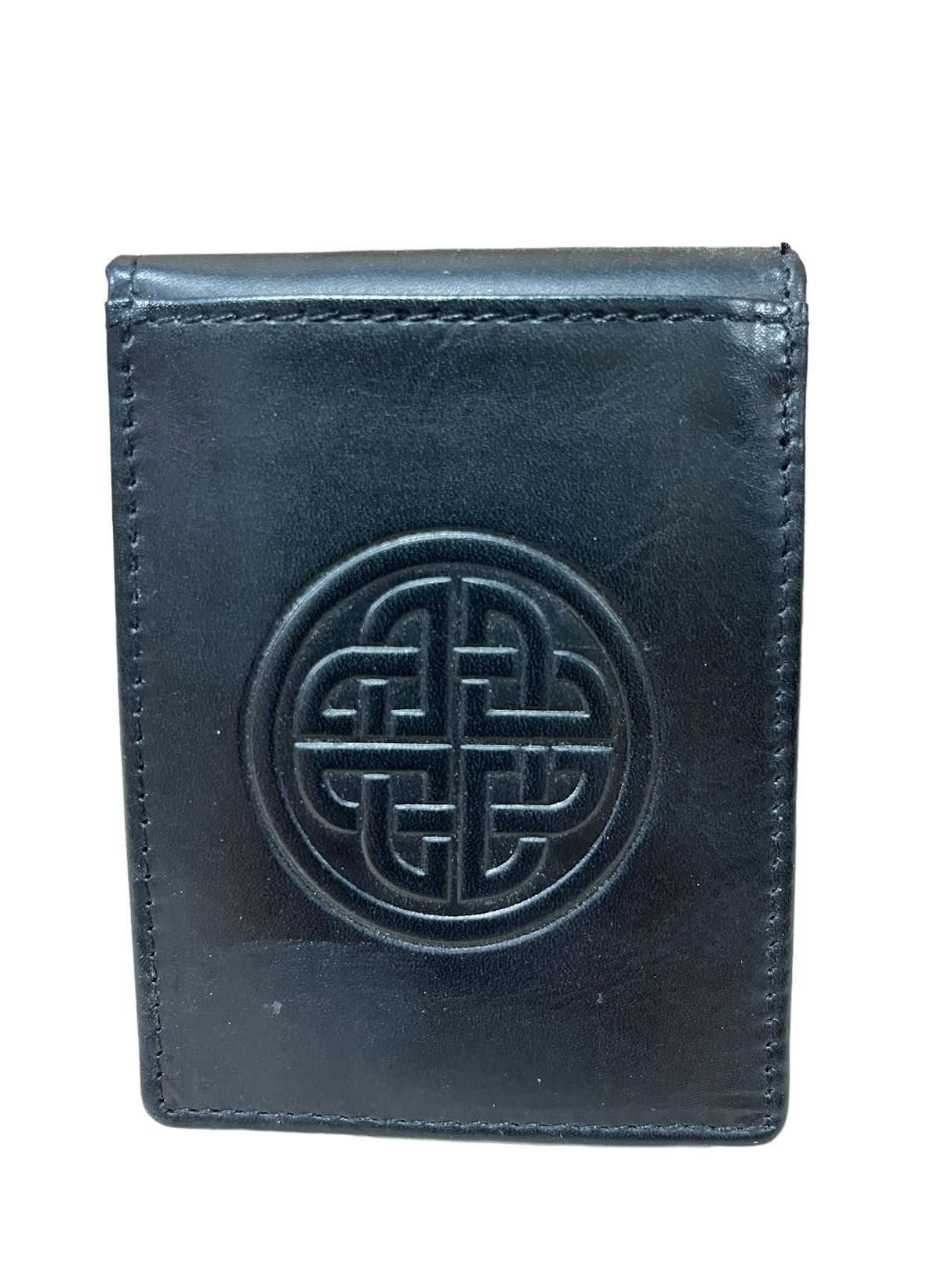 Celtic Knotwork Leather Money Clip