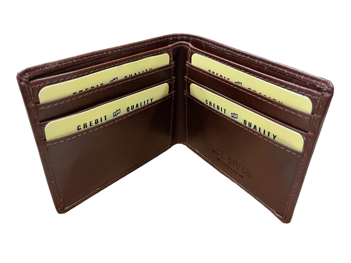Men's Leather Bifold Wallet - Hounds