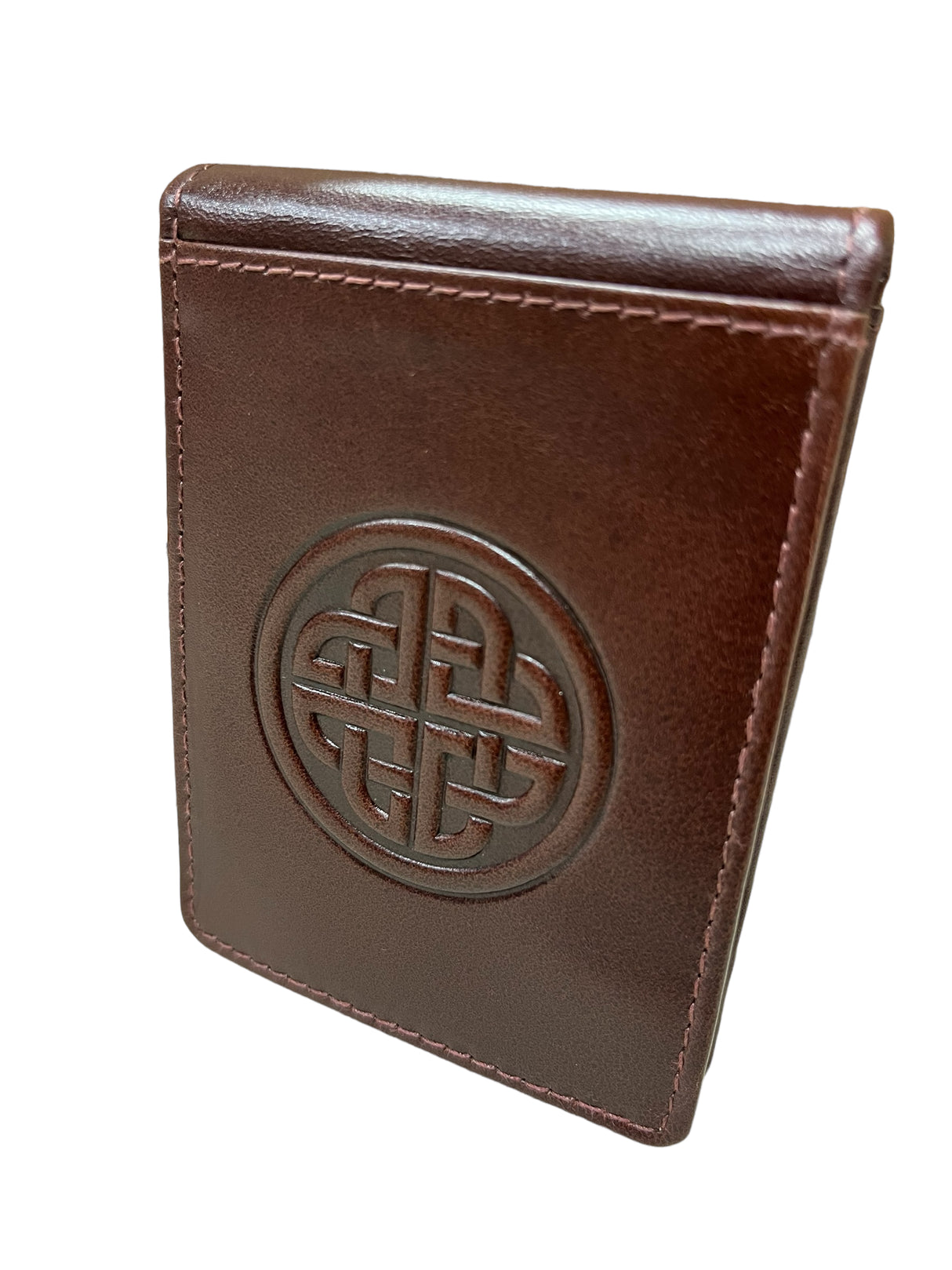Celtic Knotwork Leather Money Clip
