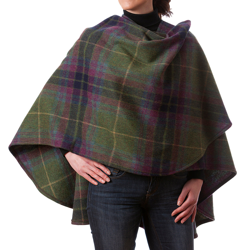Plaid Shawl Cape
