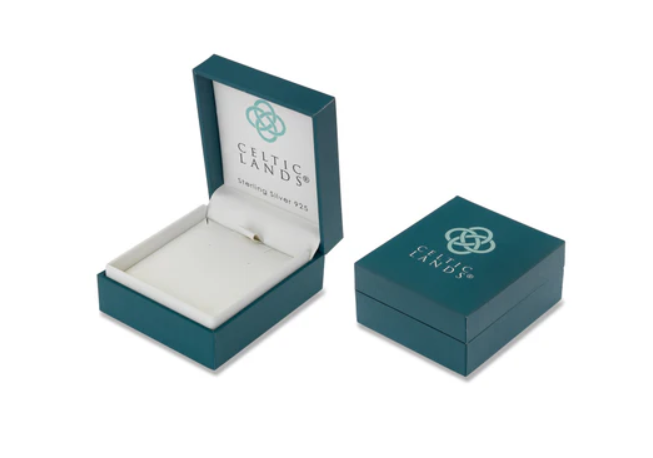 Emerald and Trinity Knot Sterling Silver Pendant