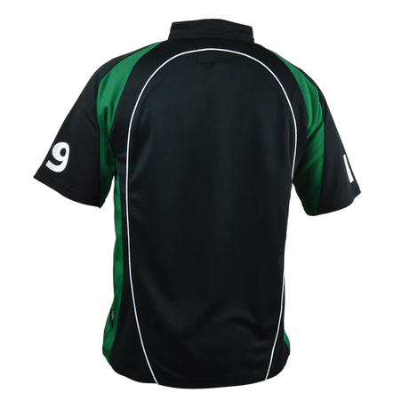 Guinness Black and Green Short Sleeve Performance Rugby Jersey