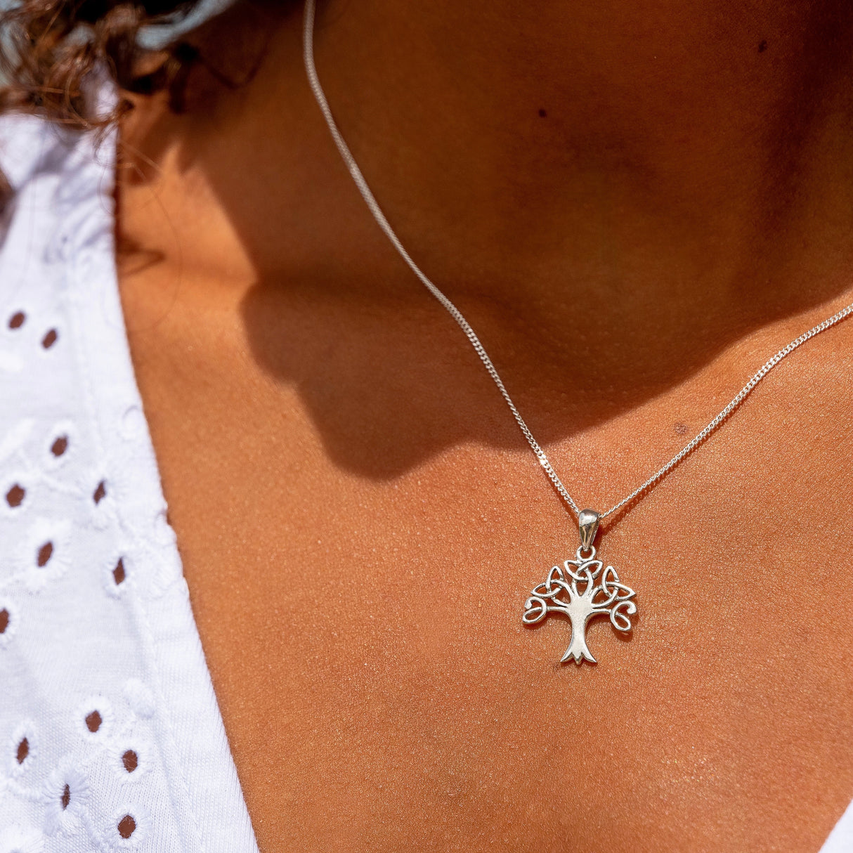 Trinity Tree of Life Sterling Silver Pendant