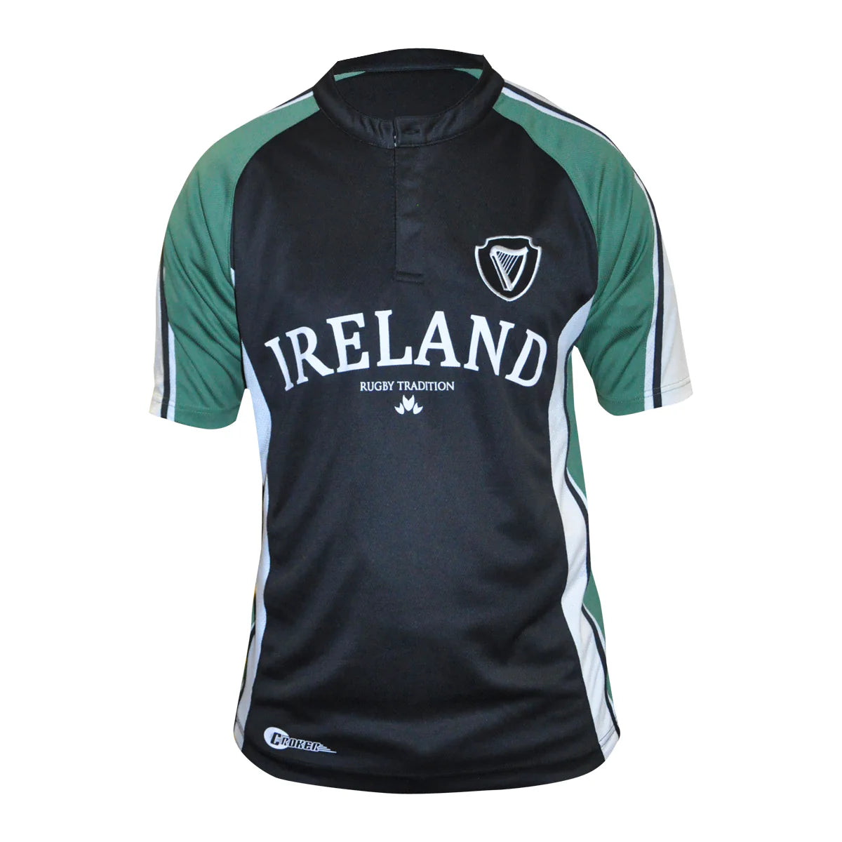 Guinness Croker Brand Navy and Green Rugby Jersey