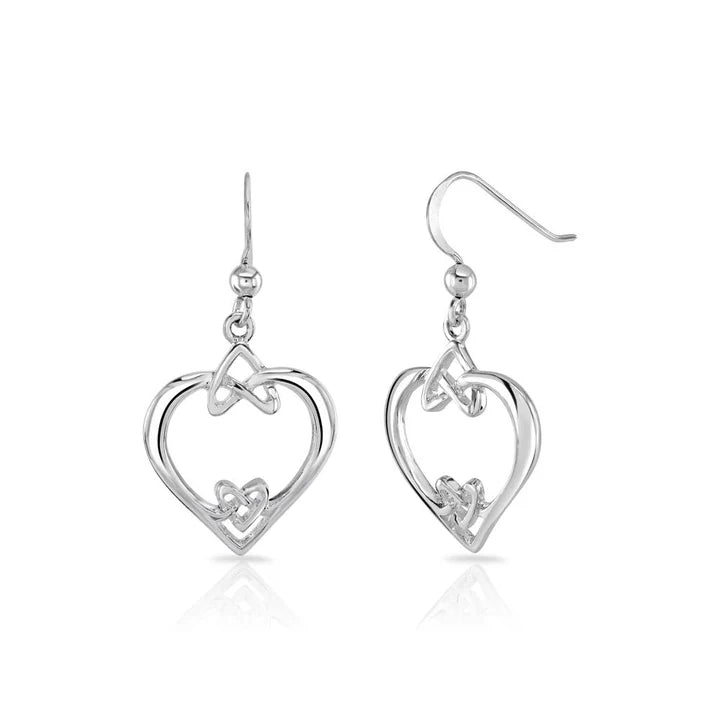 Love Knots Sterling Silver Earrings