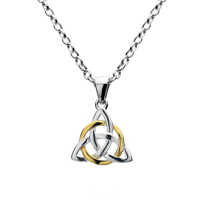Celtic Trinity Knot and Circle Sterling Silver Pendant