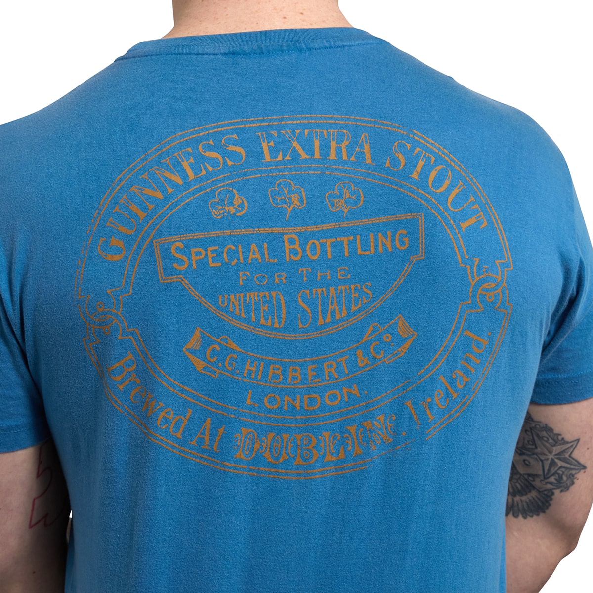 Guinness Premium Trademark Label Blue T-Shirt