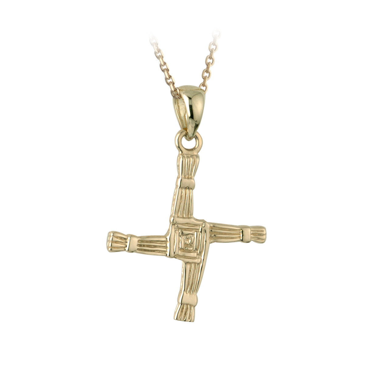 10K Gold St. Brigid's Cross Necklace by Solvar of Dublin S4279