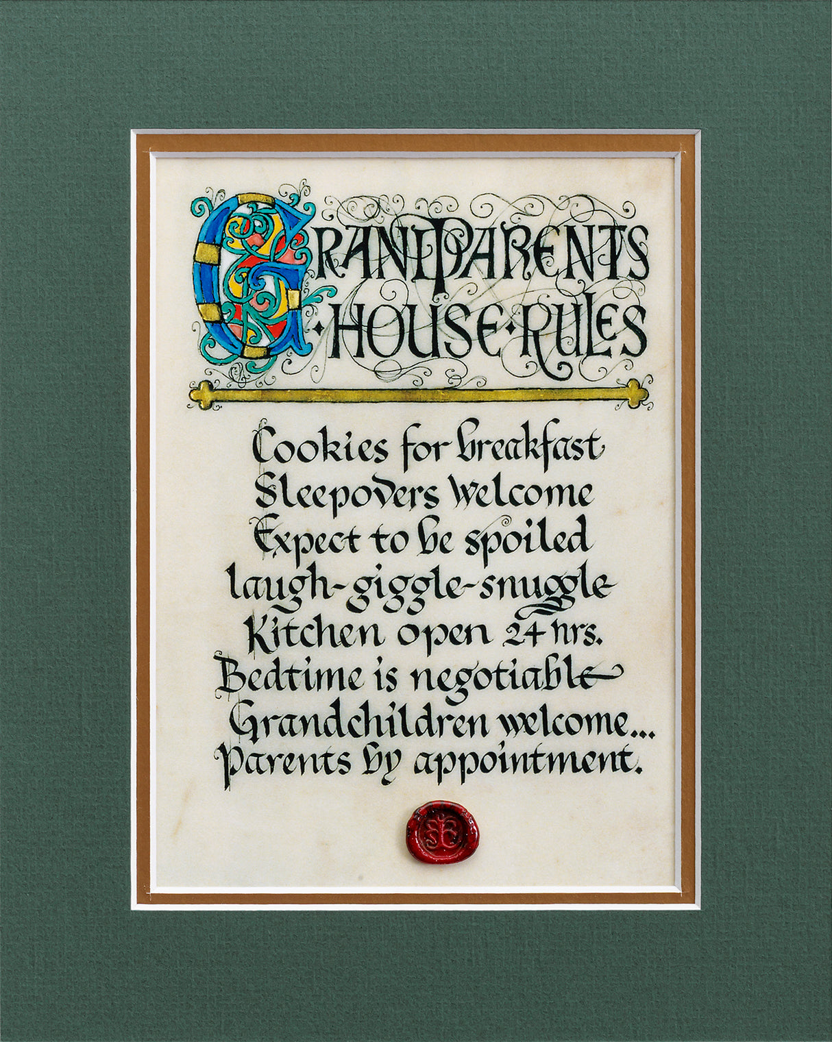 Grandparents House Rules