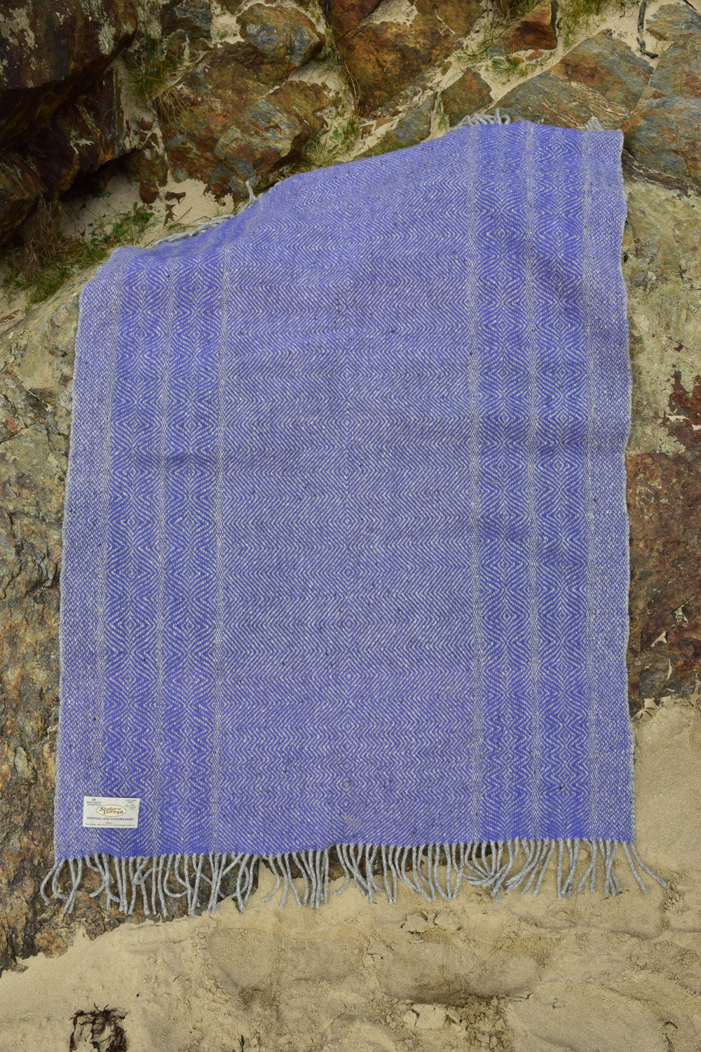 Undulating Twill Handwoven Throw Blanket