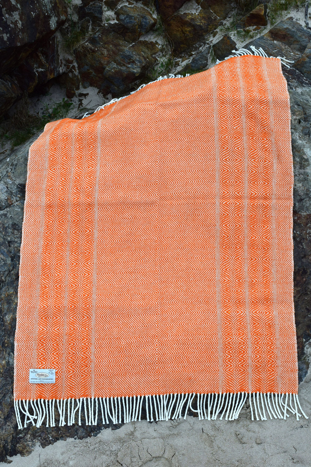 Undulating Twill Handwoven Throw Blanket