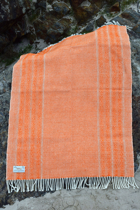 Undulating Twill Handwoven Throw Blanket