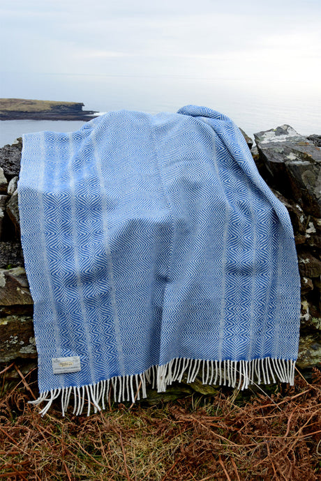 Undulating Twill Handwoven Throw Blanket