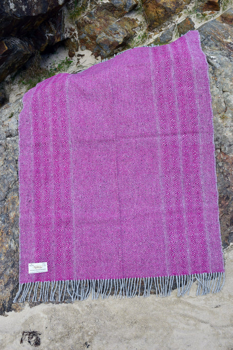 Undulating Twill Handwoven Throw Blanket