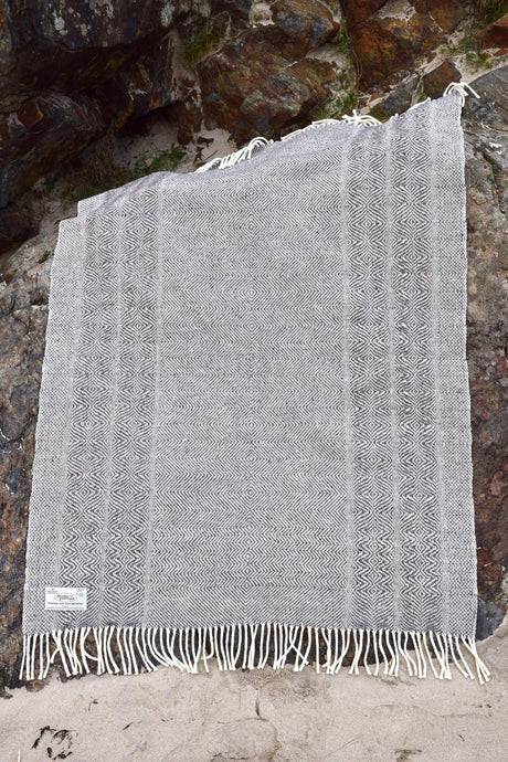 Undulating Twill Handwoven Throw Blanket
