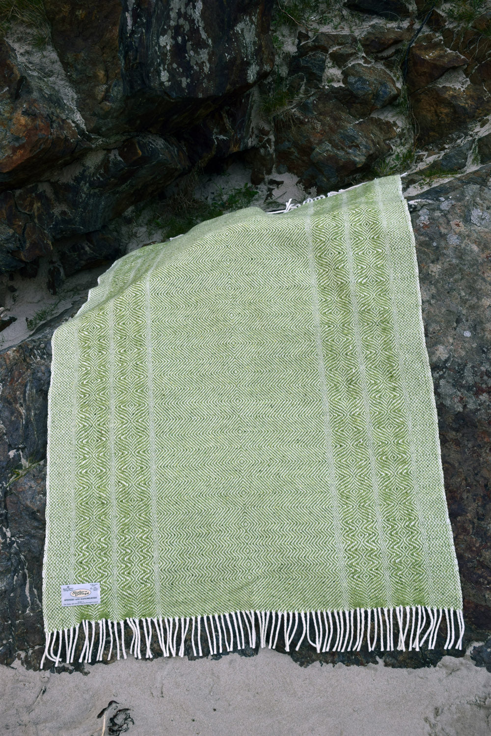 Undulating Twill Handwoven Throw Blanket
