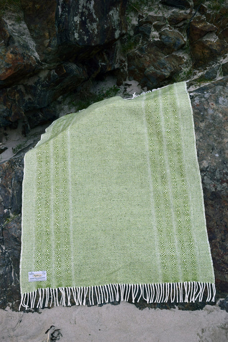 Undulating Twill Handwoven Throw Blanket