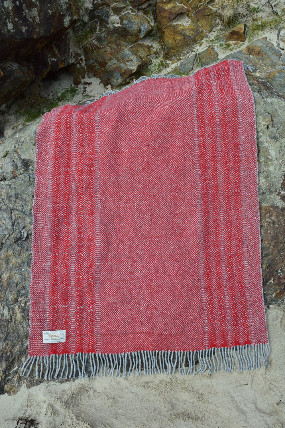 Undulating Twill Handwoven Throw Blanket