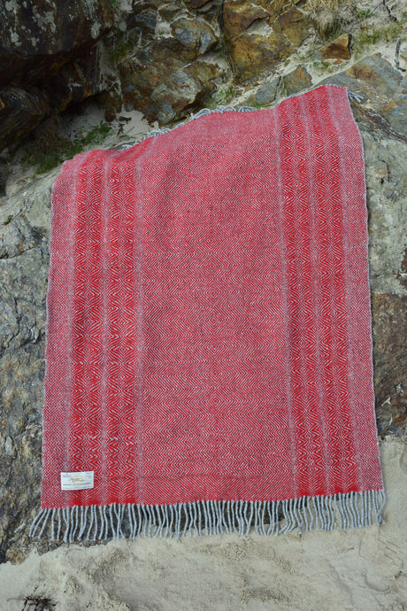 Undulating Twill Handwoven Throw Blanket
