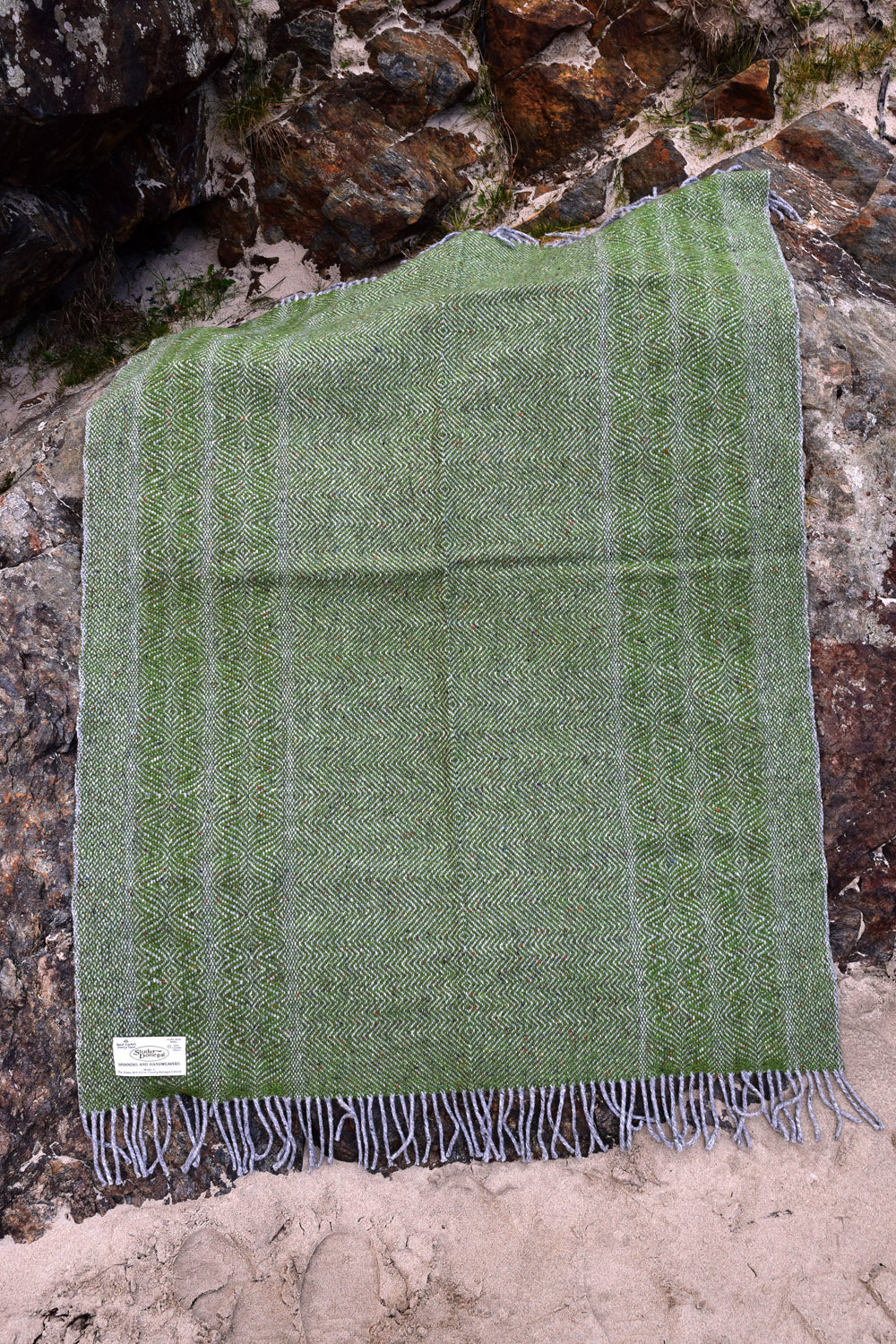 Undulating Twill Handwoven Throw Blanket