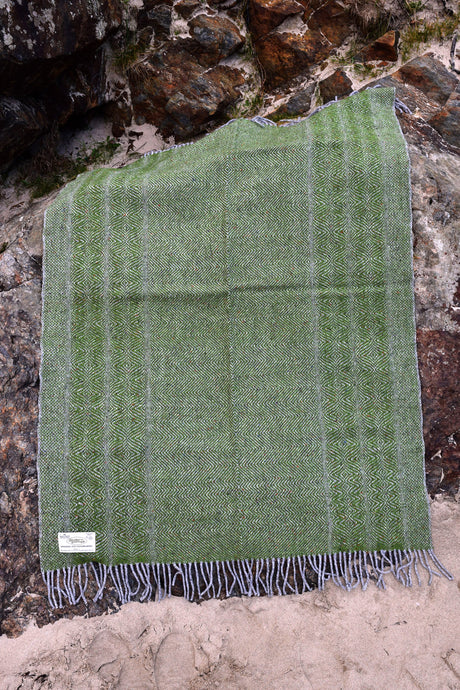 Undulating Twill Handwoven Throw Blanket