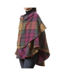 Plaid Shawl Cape