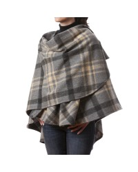 Plaid Shawl Cape