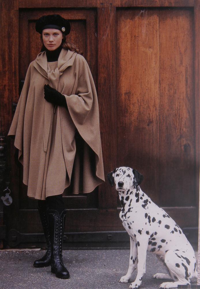 Cashmere/Wool Cape with Convertible Hood