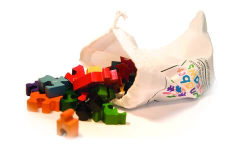 Map of Ireland Painted Wooden Jigsaw Puzzle