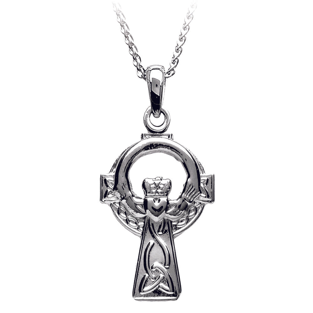 Claddagh Cross Pendant - Small