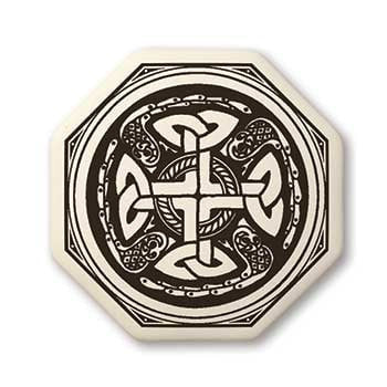 Celtic Cross Porcelain Pendant