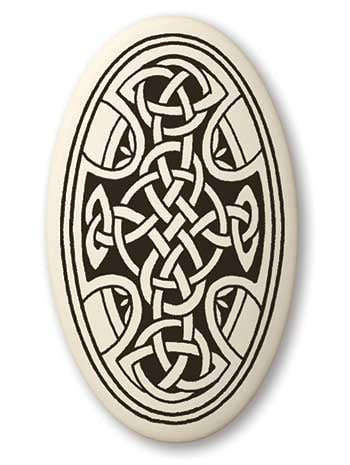 Celtic Cross Porcelain Pendant