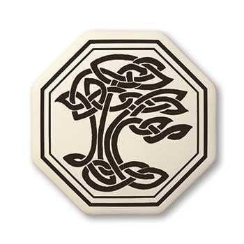 Sacred Tree of Life Porcelain Pendant